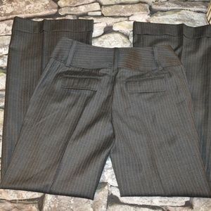 Ann Taylor Women's Gray Striped Dress Pants Size 0